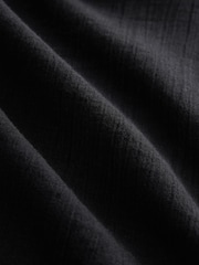 Black 100% Cotton Tie Cover-Up - Image 10 of 10