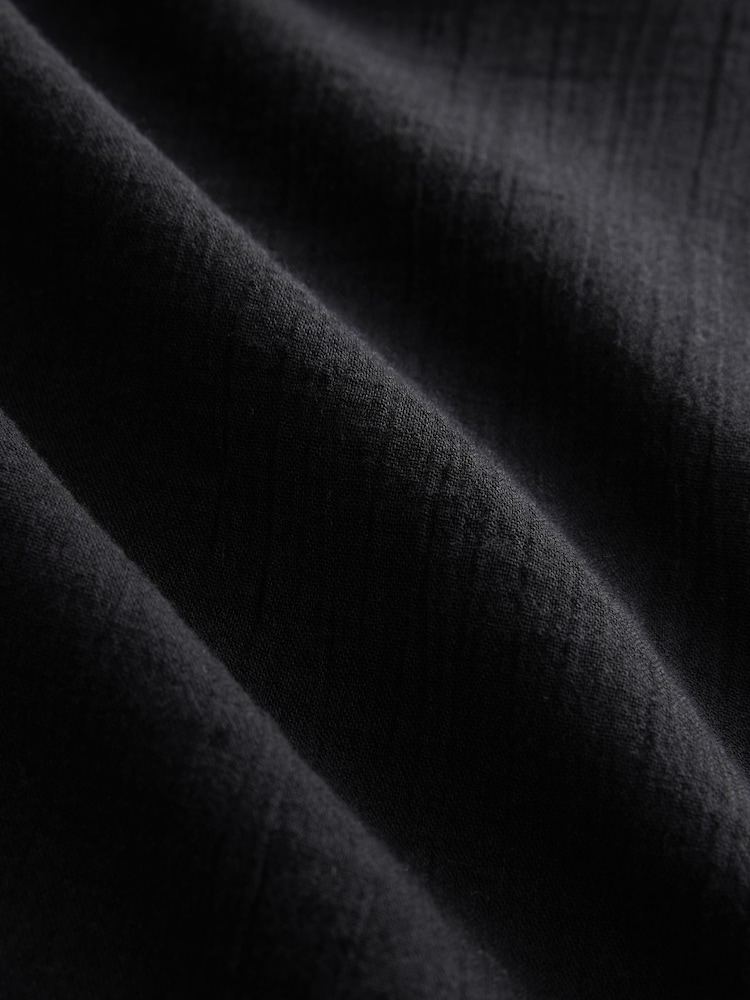 Black 100% Cotton Tie Cover-Up - Image 10 of 10