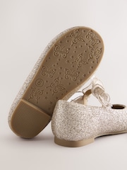Gold Glitter Butterfly Strap Occasion Shoes - Image 6 of 6