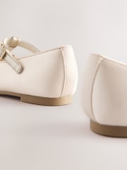Ivory Butterfly Satin Bridesmaid T-Bar Occasion Shoes - Image 6 of 6
