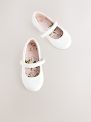 Weiß - Mary-Jane-Schuhe für besondere Anlässe mit Klettverschluss - Bild 2 von 5