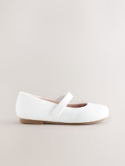 Weiß - Mary-Jane-Schuhe für besondere Anlässe mit Klettverschluss - Bild 3 von 5