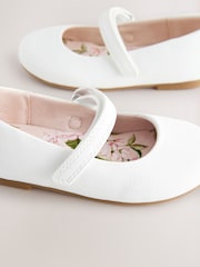 Weiß - Mary-Jane-Schuhe für besondere Anlässe mit Klettverschluss - Bild 4 von 5