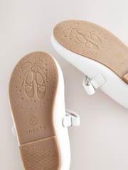 Weiß - Mary-Jane-Schuhe für besondere Anlässe mit Klettverschluss - Bild 5 von 5