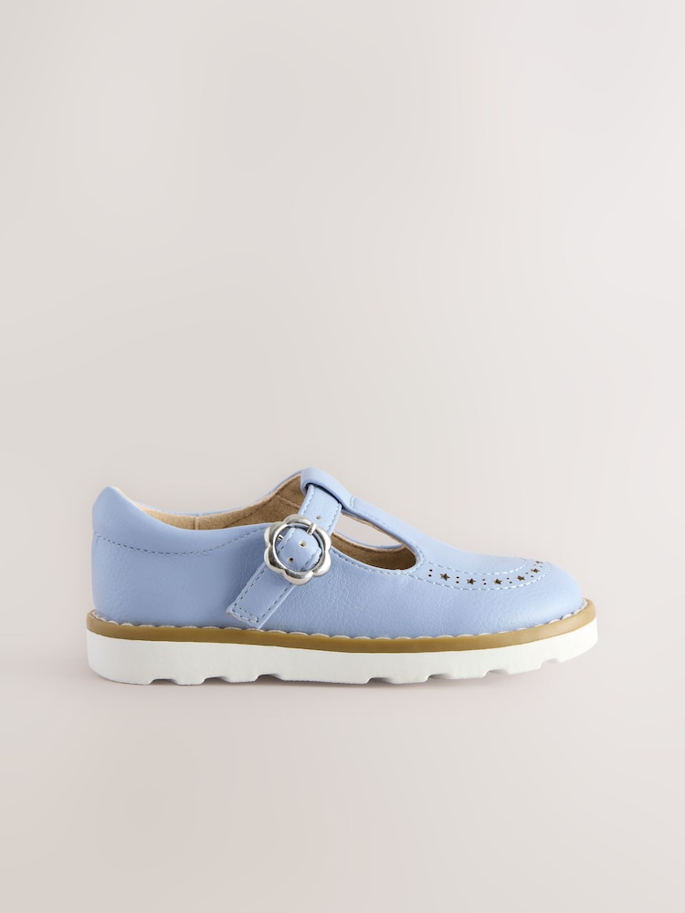 Blue Standard Fit (F) T-Bar Shoes - Image 2 of 5