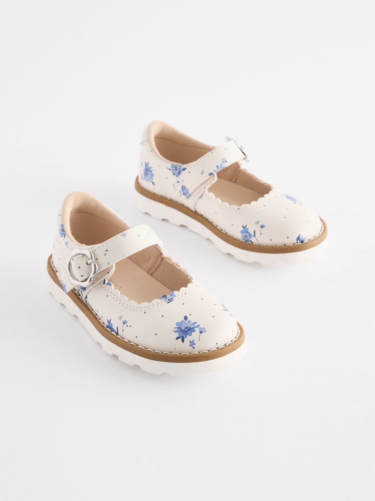 White Floral Mary Jane Shoes - Image 1 of 6