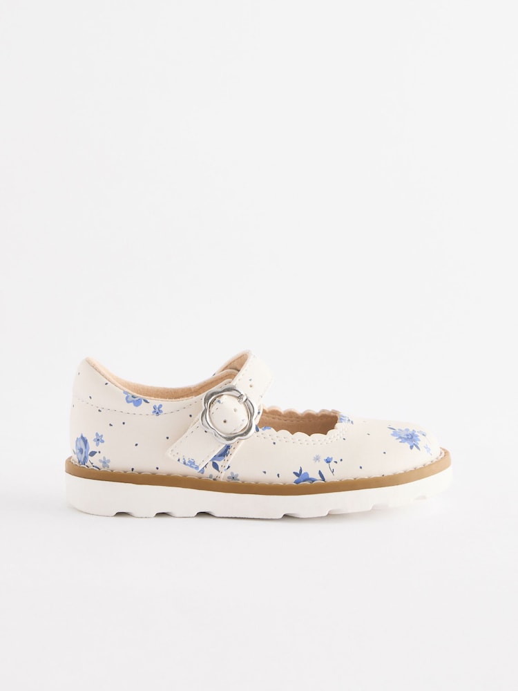 White Floral Mary Jane Shoes - Image 2 of 6