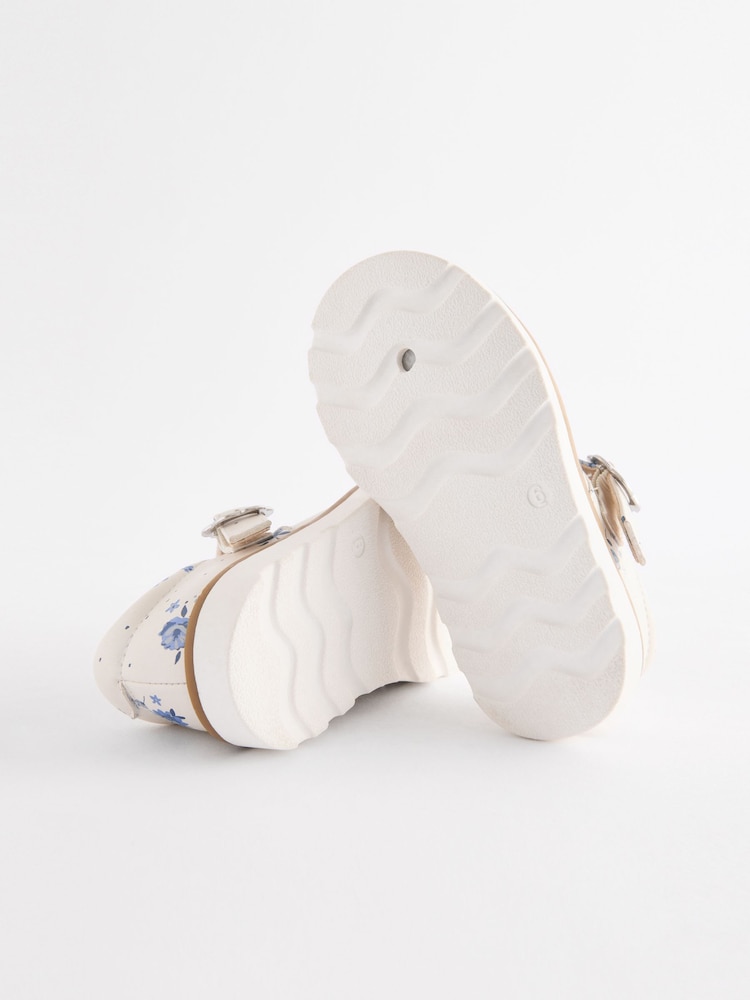 White Floral Mary Jane Shoes - Image 6 of 6