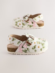 Floral Leather Clogs - Image 1 of 1