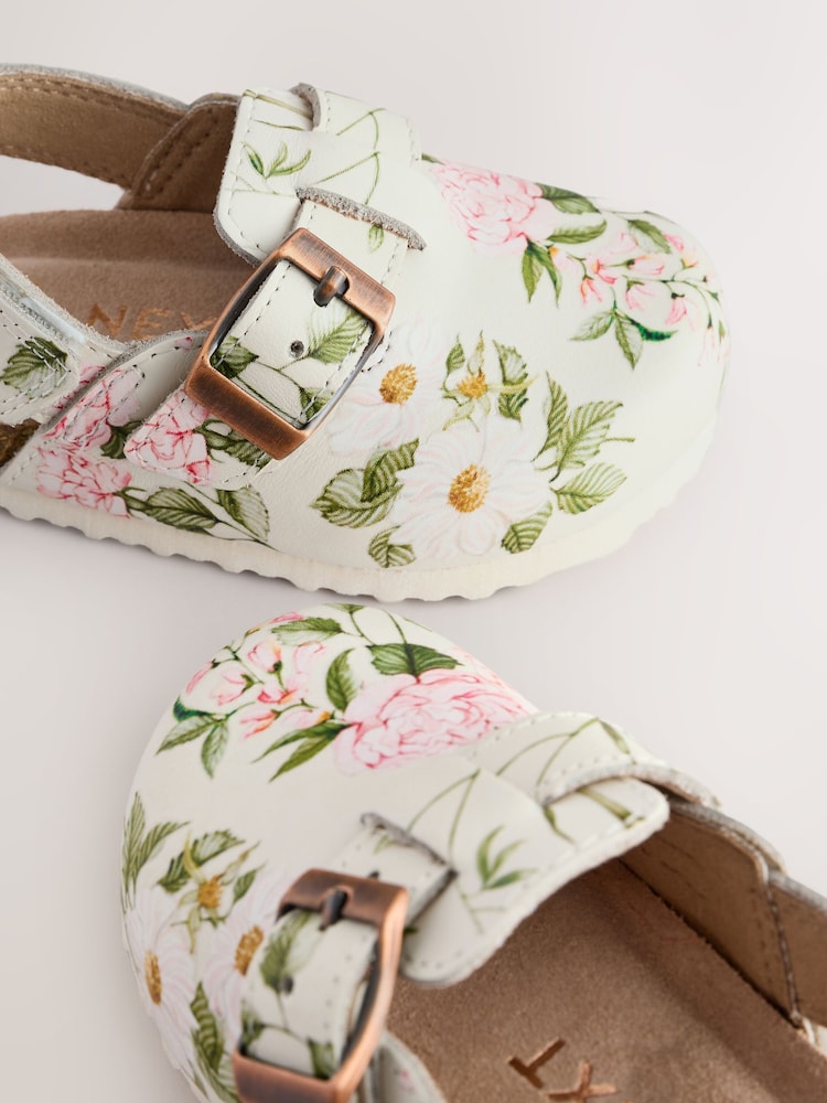 Floral Leather Clogs - Image 5 of 6