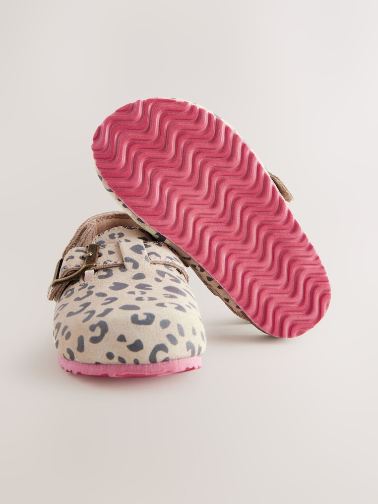 Animal Print Leather Clogs - Image 3 of 5