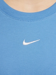Nike Blue Sportswear Boxy 100% Cotton T-Shirt - Image 4 of 5