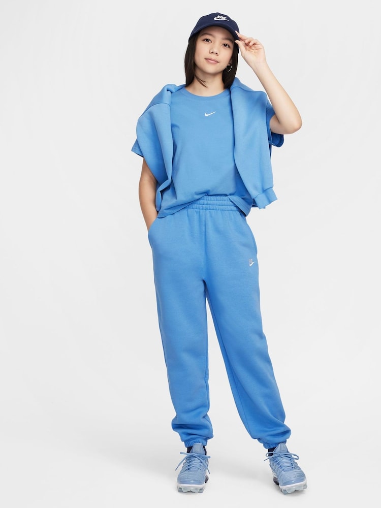 Nike Blue Sportswear Boxy 100% Cotton T-Shirt - Image 5 of 5