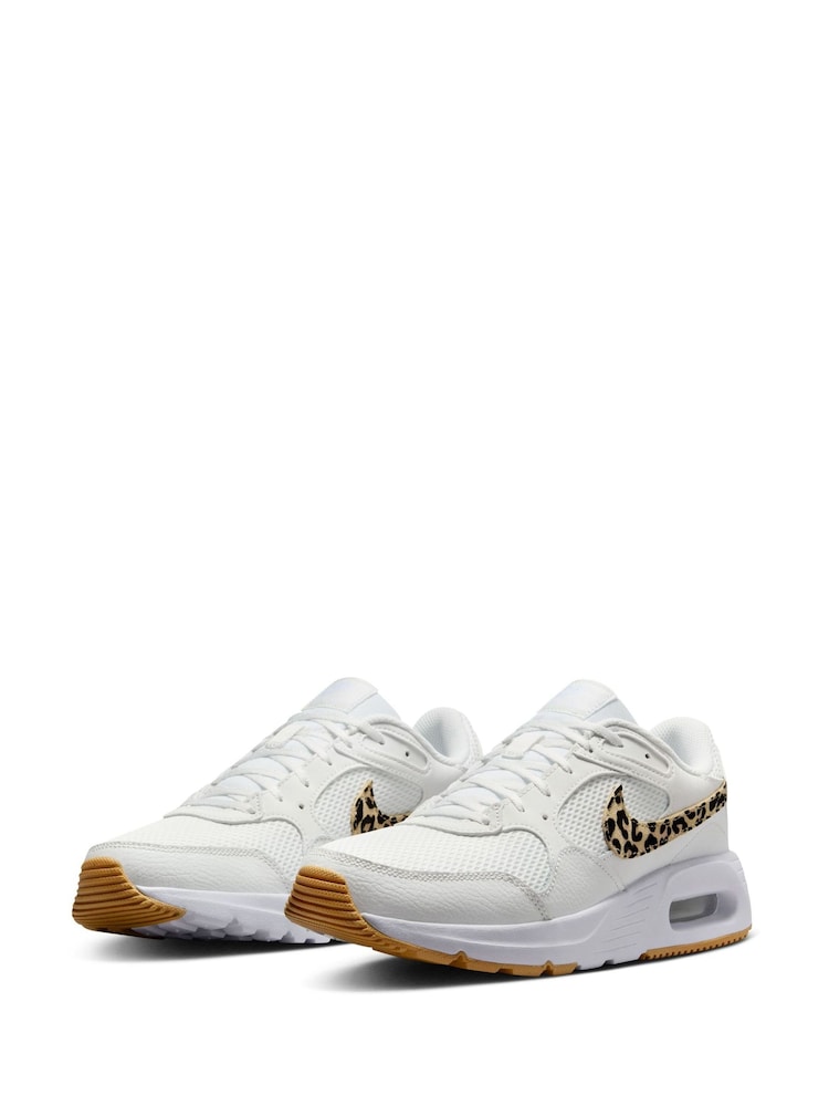 Nike White/Leopard Air Max SC Trainers - Image 3 of 9