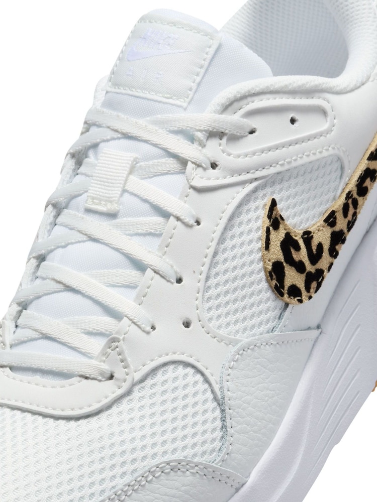 Nike White/Leopard Air Max SC Trainers - Image 8 of 9