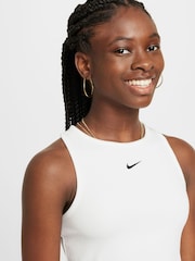 Nike White Sportswear Ribbed Tank Top - Image 3 of 5
