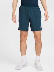 Nike Armory Navy Court Advantage Dri-FIT 8 inch Tennis Shorts - Image 1 of 7