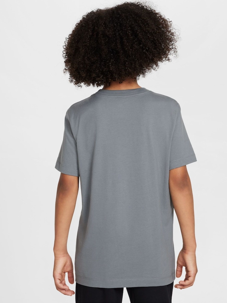 Nike Cool Grey HBR Logo 100% Cotton T-Shirt - Image 2 of 3