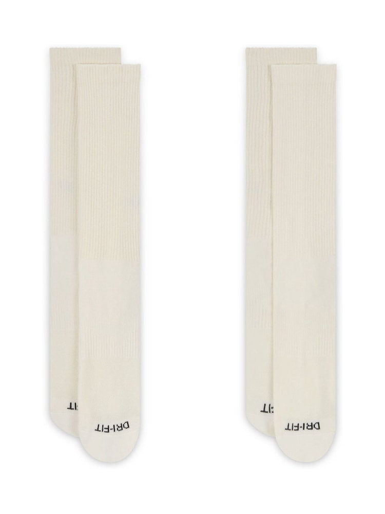 Nike Sail Cream 100% Cotton Everyday Cushioned Crew Socks - Image 2 of 4