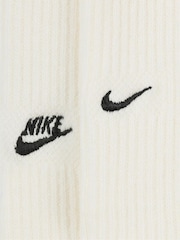 Nike Sail Cream 100% Cotton Everyday Cushioned Crew Socks - Image 4 of 4