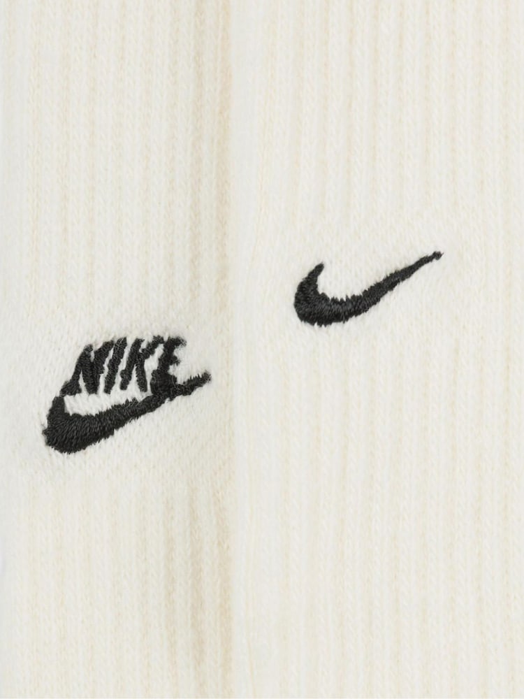 Nike Sail Cream 100% Cotton Everyday Cushioned Crew Socks - Image 4 of 4