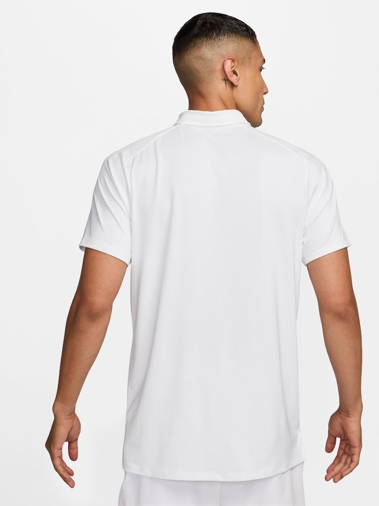 Nike White Court Advantage Dri-FIT Tennis Polo Shirt - Image 2 of 3
