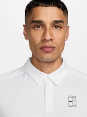 Nike White Court Advantage Dri-FIT Tennis Polo Shirt - Image 3 of 3