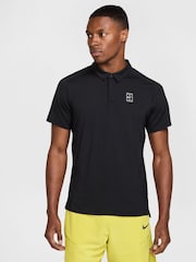 Nike Black Court Advantage Dri-FIT Tennis Polo Shirt - Image 1 of 6