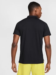 Nike Black Court Advantage Dri-FIT Tennis Polo Shirt - Image 2 of 6