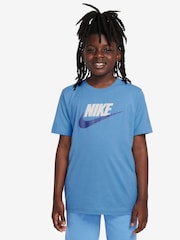 Nike Midnight Navy HBR Logo 100% Cotton T-Shirt - Image 1 of 7