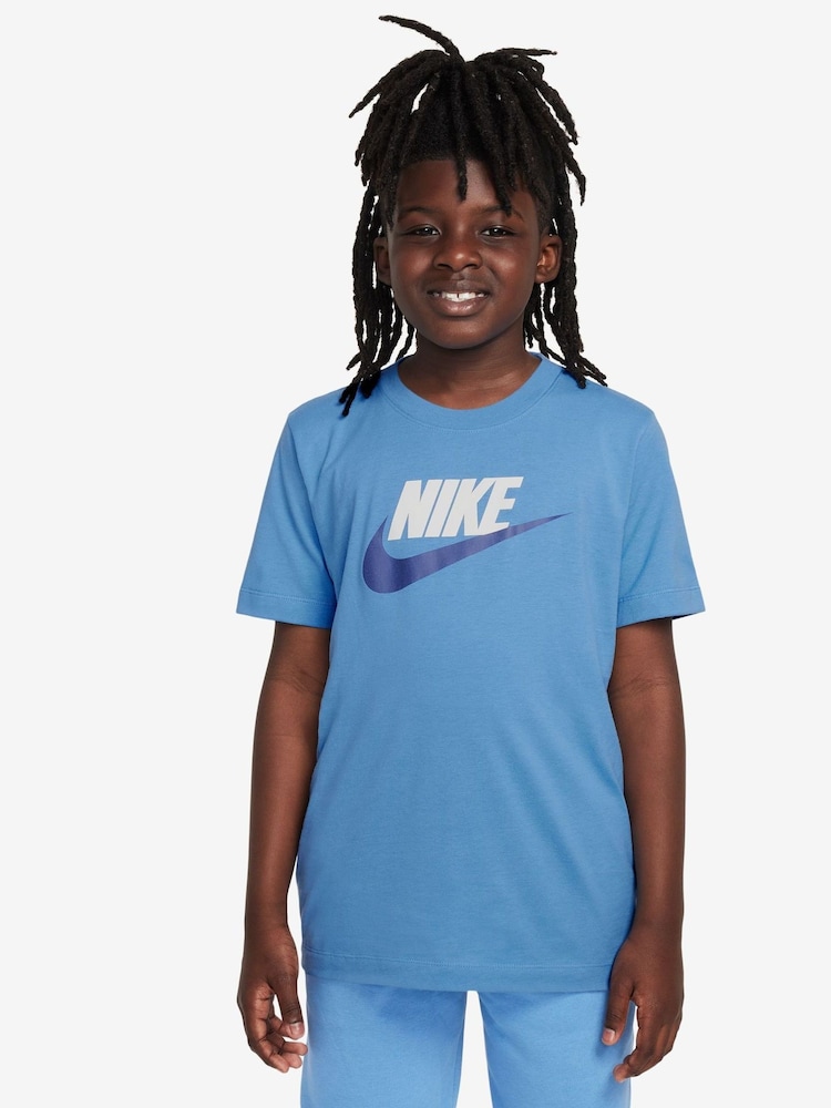 Nike Midnight Navy HBR Logo 100% Cotton T-Shirt - Image 1 of 7