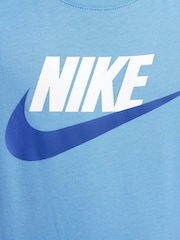 Nike Midnight Navy HBR Logo 100% Cotton T-Shirt - Image 7 of 7
