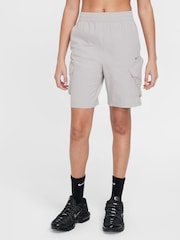 Nike College Grey Sportswear City Utility Cargo Shorts - Image 1 of 7