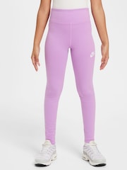 Nike Rush Lilac High Waisted Leggings - Image 1 of 5