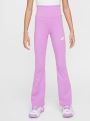 Nike Rush Lilac High Waisted Flared Leggings - Image 1 of 5