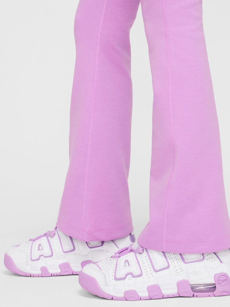 Nike Rush Lilac High Waisted Flared Leggings - Image 4 of 5