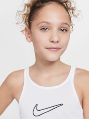 Nike White Dri-FIT One Classic Tank Vest Top - Image 4 of 5