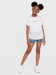 Nike Off White Dri-FIT One Fitted Short-Sleeve Top - Image 3 of 4