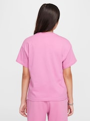 Розовый - Футболка из 100% хлопка Nike Sportswear - Изображение 2 из 4