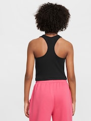 Nike Black Sportswear Ribbed Tank Top - Image 2 of 4
