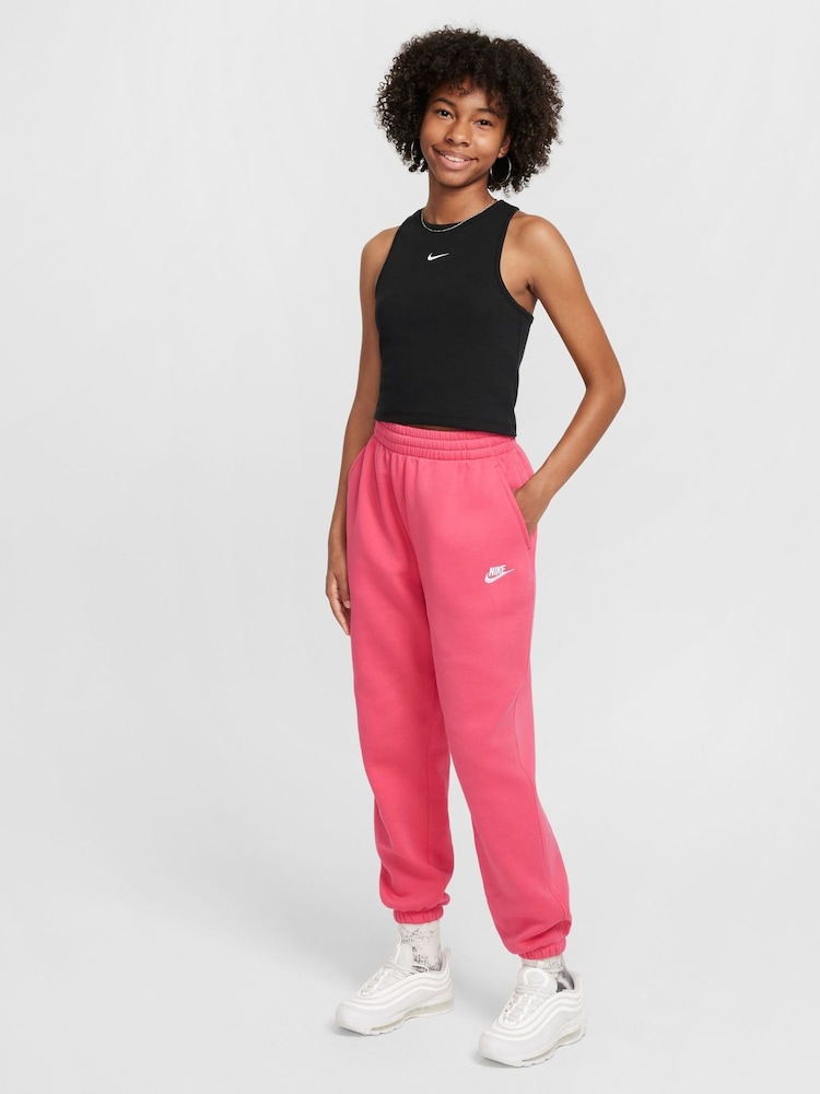 Nike Black Sportswear Ribbed Tank Top - Image 4 of 4