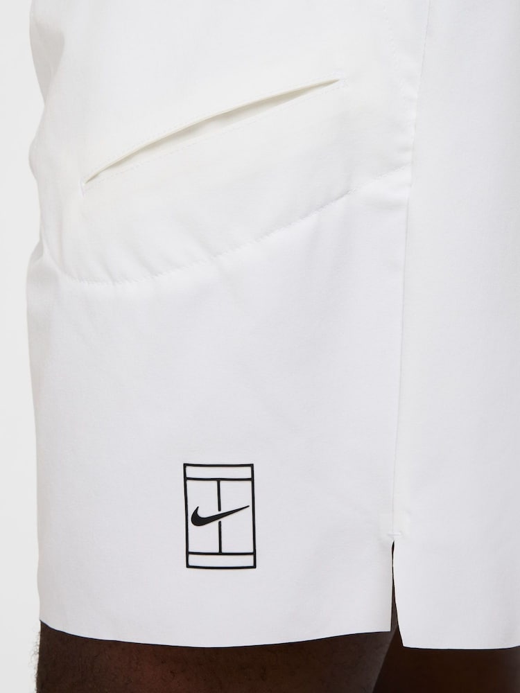 Nike White Court Advantage Dri-FIT 8 inch Tennis Shorts - Image 10 of 11
