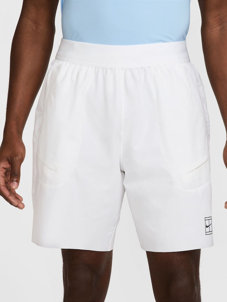 Nike White Court Advantage Dri-FIT 8 inch Tennis Shorts - Image 3 of 11