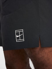 Nike Black Court Advantage Dri-FIT 8 inch Tennis Shorts - Image 7 of 7