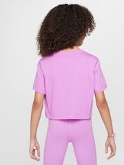 Papucă lila - Nike Decupat/Trei sferturi 100% Cotton Tricou - Image 2 of 5