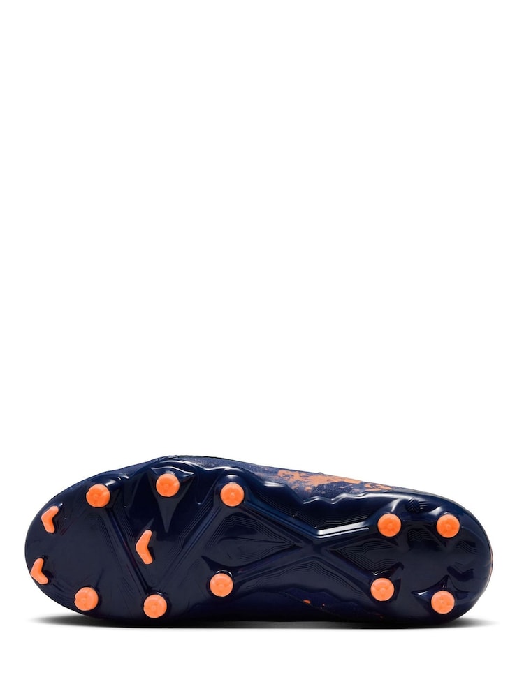 Nike Blue Kids Phantom Erling Haaland Multi Ground Football Boots - Image 7 of 11