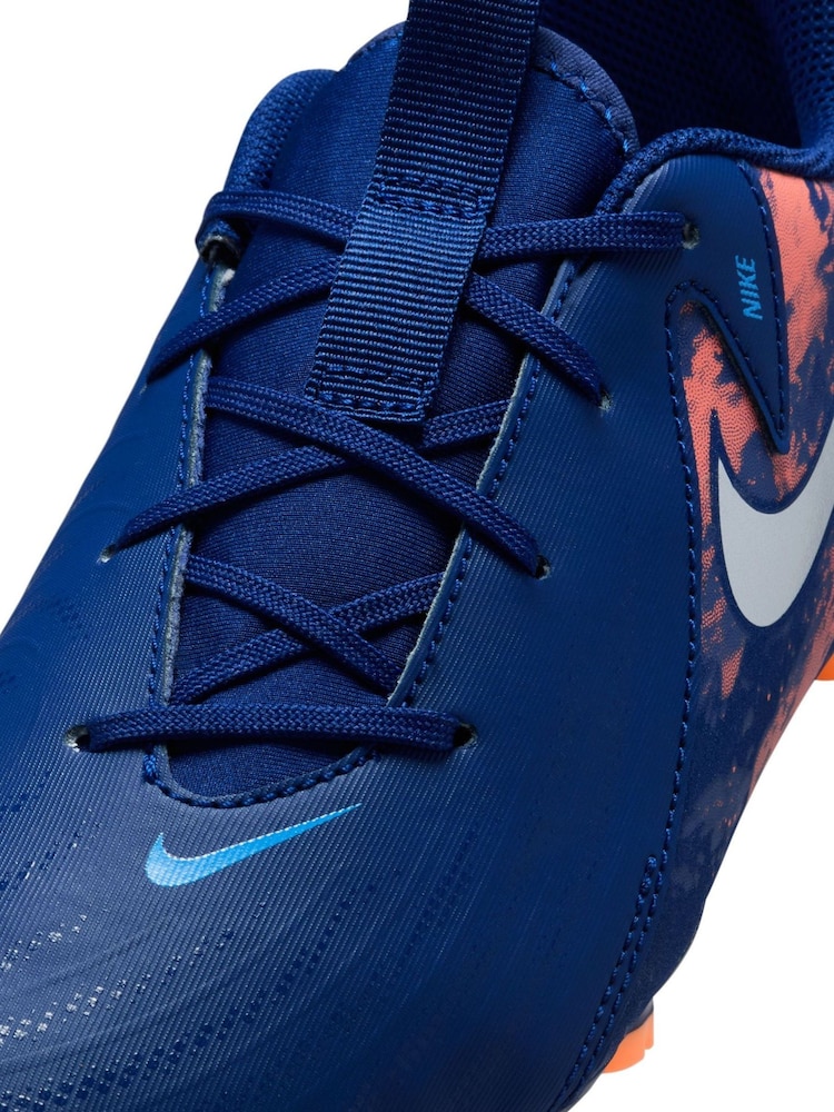 Nike Blue Kids Phantom Erling Haaland Multi Ground Football Boots - Image 9 of 11