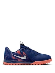 Nike Blue Kids Phantom Erling Haaland Turf Football Boots - Image 1 of 8