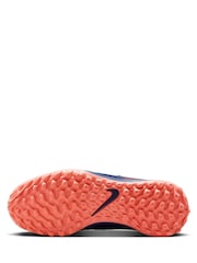 Nike Blue Kids Phantom Erling Haaland Turf Football Boots - Image 6 of 8