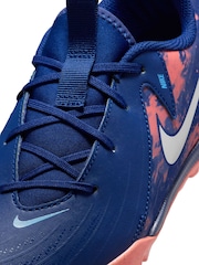Nike Blue Kids Phantom Erling Haaland Turf Football Boots - Image 7 of 8
